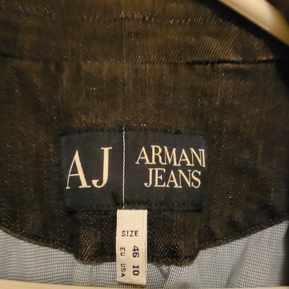 Armani dark jean jacket